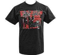 GVSCVS FUHUA TAIYANG Mens Rockabilly T-T-Shirts à Manches Courtes Stray Cats 80'S Neo Rockabilly Revival Motorbike Setzer(X-Large)