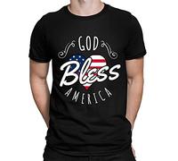 GVSCVS God Bless America Men's T-T-Shirts à Manches Courtes DTG Printed(X-Large)