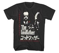 GVSCVS Godfather Don Corleone Japanese Movie Poster Men's T T-Shirts à Manches Courtes Brando Big in Japan White Yellow Black Red Mens Women T T-Shirts à Manches Courtes 100% Cotton(X-Large)