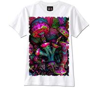 GVSCVS T-Shirt Magic Mushrooms Psychedelisch Trippy Psychedelic Shrooms(Medium)