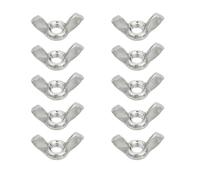 GVSS 10 Pièces Ecrou Papillon M10 x 1,5, Écrou Ailette M10,Écrous à Oreilles Papillon en Acier Inoxydable,Écrous Papillons,Idéal pour Bricolage,Réparation,Fixation