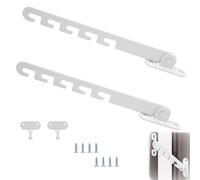 GVSS 2 Pièces Entrebâilleur de Fenêtre à Battant 165mm Blanc,Limiteur d'Ouverture avec Vis et Colle Sans Clous,Réglable pour Toutes les Fenêtres,pour Contrôler l'Angle d'Ouverture