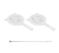 GVSS 2 Pièces Passoire Jus de Fruit, Tamis Mesh Fine, Filtre pour Jus de Pomme,Filtre Alimentaire Micron,Passoire pour Kefir de Fruit,Avec Poignée Antidérapante,Idéal pour Jus,Café et Yaourts