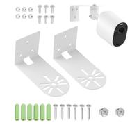 GVSS 2 Pièces Supports Muraux pour Caméras de Surveillance en Métal Super Dur Compatibles avec Indoor Cam et Blink Mini Pan Tilt,Installation Murale ou Plafond sans Perçage (sans Caméra)