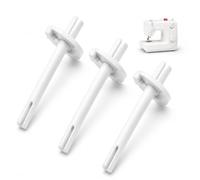 GVSS 3 Pièces Support Bobine de Fil Couture Blanc 6x2cm pour Toyota | Plastique résistant à l'usure et aux frottements,Assure une couture fluide,Limite les sauts et cassures de fil
