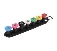 GVSS 7 Pièces Ensemble de Buse Nettoyeur Haute Pression avec Porte-Buse,Connexion Rapide 1/4",Angles 0°-65°,Compatible avec 4000 PSI en Laiton et Caoutchouc pour Lavage Auto et Jardin