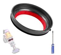 GVSS Bague d'Étanchéité Fixe 10 cm pour Dyson V12 SV10 SV18 SV20,Joint d'étanchéité pour Dyson V12 en Silicone,Joint Anti-Fuite de Poussière Remplacement pour Bac à Poussière,Inclut Tournevis T8,Rouge