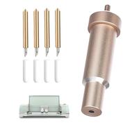 GVSS Lame de Rechange et Boîtier de Coupe Profonde Doré, Compatibles avec Cricut Explore Air One/2/3 et pour Maker 3,4 Pièces Lames de Rechange pour Coupe Fine Premium 30° et 60°