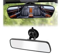 GVSS Retroviseur Interieur Voiture 200x60mm,Retroviseur Conduite Accompagnée Extra Forte Anti-éblouissement,Grand Angle 360° Réglable,Disque Conduite Accompagnée Ventouse pour Voiture SUV Camion