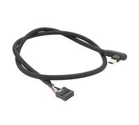 Gvvsjgdbis 1 câble USB 9 broches vers type C pour carte mère d'ordinateur - Ligne de maille anti-blindage - Améliore la stabilité et la vitesse - 60 cm - Facile à installer