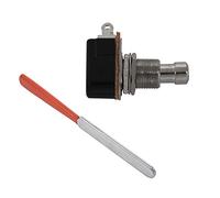 Gvvsjgdbis 1 lime à frettes de guitare en acier inoxydable et 1 pédale de guitare à effet momentané à 2 broches