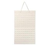 Gvvsjgdbis 1 organisateur de bijoux pliable à suspendre pour boucles d'oreilles pouvant contenir jusqu'à 300 paires pour et femme Beige