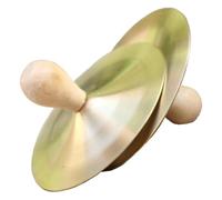 Gvvsjgdbis 1 paire de cymbales en laiton avec boutons et boutons en bois pour instrument de percussion danseur