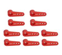 Gvvsjgdbis 10 Pièces 25T Pièces en Métal de Kits de Bras Servo de Direction pour 1/8 1/10 Rc Modèle Voiture/Bateau Futaba Redcat pour Axial