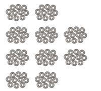 Gvvsjgdbis 100 pièces 607ZZ 19 x 7 x 6 mm scellées une rangée métallique profonde