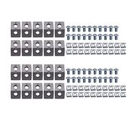Gvvsjgdbis 100 Pièces le Support de Coin Série 2020 Profilé en Aluminium de Connecteurs pour 6 mm Fente Profilé en Aluminium Accessoires