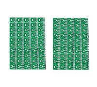 Gvvsjgdbis 100 Pièces Séries SOT23 SOT23-3 Tourner SIP3 Double Face SMD Tourner Dip SIP3 Adaptateur Convertisseur Plaque SOT SIP IC Prise PCB Carte Kit de Bricolage