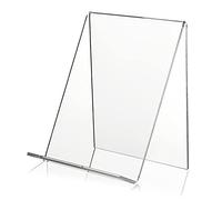Gvvsjgdbis 10X Support de Livre en Acrylique avec Rebord, Chevalet D'Affichage en Acrylique Transparent, Support de Tablette