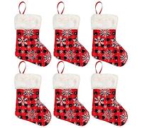 Gvvsjgdbis 12 Nouvelles DéCorations de NoëL de NoëL Sac de Bonbons de NoëL Flocon de Neige Chaussettes de NoëL Sac Cadeau