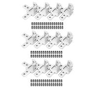 Gvvsjgdbis 12-Paquet Connecteur de Support de Coin de Bout 3 Voies Série 3030,Avec Vis pour Profilé D'Extrusion en Aluminium Fente T 8mm