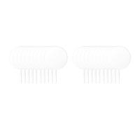 Gvvsjgdbis 16X Gâteau Acrylique Surmatelas Rond Haut de Forme de Gâteau Blanc Gâteau Surmatelas Bâton, Bricolage Acrylique Gâteau Surmatelas Blanc Cercle Gâteau Décoration Kit