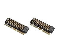 Gvvsjgdbis 2 adaptateurs M.2 NVME vers PCI-E 4.0 avec emplacement M.2 M-KEY prend en charge les serveurs 1U