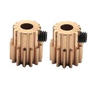 Gvvsjgdbis 2 PC ModèLe de Voiture 14 T Engrenage du Moteur 0.5 M Module R86044 Pignon en MéTal Pignons pour 86100 1:10 RC Voitures Accessoires