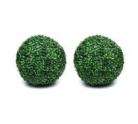Gvvsjgdbis 2 Pièces Plante Topiaire Artificielle Boule Sphères de Jardin Plante Topiaire Décoration Intérieure Extérieure pour Décor D'Arrière-Cour L