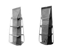 Gvvsjgdbis 2 Pièces Sac de Rangement Suspendu Sac de Rangement Suspendu Sac de Rangement Non Tissé Multicouche Sac de Rangement Anti-Poussière pour Garde-Robe