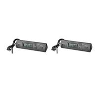 Gvvsjgdbis 2 x -1 Thermomètre de voiture avec écran LCD C/F Horloge Capteur de température Contrôleur Intérieur Extérieur Thermostat avec sonde