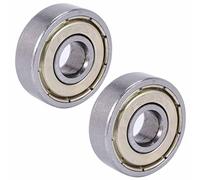 Gvvsjgdbis 2 x 626Z double étanchéité en acier carbone argenté 6 x 19 x 6 mm