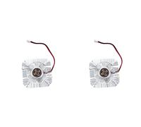 Gvvsjgdbis 2 x PC VGA Carte vidéo 2 broches 55 mm Ventilateur de refroidissement Dissipateur thermique 4800 tr/min