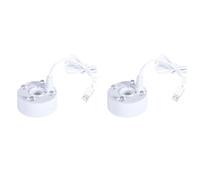 Gvvsjgdbis 2 x ports USB 4 couleurs LED lumières mini brume brouillard machine intérieur fontaine jardin bassin eau brouillard atomiseur atomiseur blanc