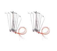 Gvvsjgdbis 20 Pcs Modèle LED Lampadaire ÉClairage Simple TêTe Train Disposition Paysage 1: 100