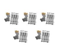 Gvvsjgdbis 20 Pièces Amortisseur D'Amortisseur pour Accessoires de Voiture C14 C24 MN D90 D91 D99S RC, Argent