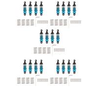 Gvvsjgdbis 20 Pièces Amortisseur et Arrière en Aluminium pour Voitures Télécommandée pour TT-01 TT01 /TT02 M5 M6 1/10 Pièces de Mise à Niveau de la Télécommande Bleu