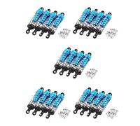 Gvvsjgdbis 20 Pièces Séries Métal Amortisseur Amortisseur Remplacement Accessoire Adapté pour 144001 1/14 4 Roues Motrices RC Dérive Voiture de Course Pièces, Bleu