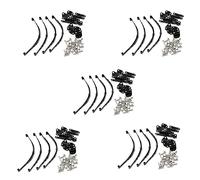 Gvvsjgdbis 20Pcs 1/10 Ressorts à Lames Ensemble Châssis de Haute Levée pour 1/10 D90 RC Pièces de Voiture sur Noir