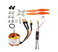 Gvvsjgdbis 2212 2200KV Moteur + 40A ESC+6035 Hélice Protecteur+Propeller Protector Kit Moteur électrique RC Avion Kit Métal+Plastique pour RC Avion Moteur