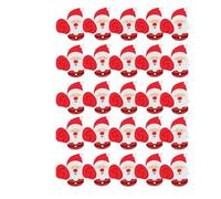 Gvvsjgdbis 25 Pièces de Cartes en Papier de Sucettes de Noël Festival du Père Noël Fête d'anniversaire pour Enfants Cadeaux de Bonbons Emballage Décoration, B Installation Facile