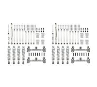 Gvvsjgdbis 2Ensemble D'Amortisseurs à Tige de Traction en Métal pour Biellette de Direction en Métal pour Pièces de Mise à Niveau de Voiture MN D90 MN-90 MN99S 1/12 RC, 3