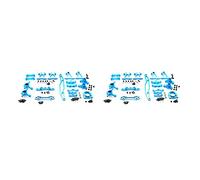 Gvvsjgdbis 2Ensemble Kit D'Accessoires de Modification en Métal Bras de Suspension Articulation de Direction pour Pièces de Mise à Niveau de Voiture TT02 TT-02 1/10 Télécommandée