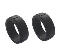 Gvvsjgdbis 2Piece Populaire pour Les Femmes Silicone Cool Rings Rectangle Silicone Wedding Ring Environmental Sports Ring 8mm 11