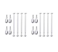 Gvvsjgdbis 2X,08029 Dogbones 89,5 mm et Essieu de Roue 02033 Arbre D'EntraîNement pour 1/10 Redcat Exceed Le Camion de la Voiture TéLécommandé Argent de Remplacement