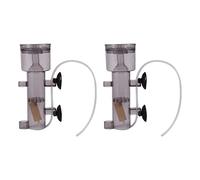 Gvvsjgdbis 2X 600L / H Mini Poissons D'Aquarium Corail Réservoir Accrocher Interne sur Driven Air écumeur avec Bois Air Tube Pierre