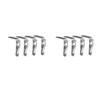 Gvvsjgdbis 2X 90 Degrés Canard-Bouche Boucle Crochet Serrure en Acier Inoxydable à Ressort Tirer Bascule Loquet Pince Argent Moraillon Loquet Loquet A