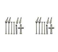 Gvvsjgdbis 2X Arbre de Transmission et Arrière en Métal CVD pour SCY 16101 16102 16103 16201 Pro 1/16 Pièces de Mise à Niveau de Voiture RC sans Balais