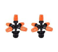 Gvvsjgdbis 2X Arroseurs de Jardin Arrosage Automatique de la Pelouse Arroseur d'eau Rotatif À Cercle de 360 DegrÉS 5 Tuyaux de Jardin Tuyau D'Arrosage
