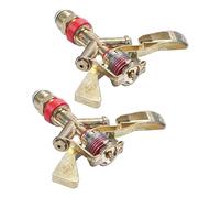 Gvvsjgdbis 2X Chaud Nouveau 1/2 Pouce Double Connecteur en Alliage de Zinc 360 Degres Tournent la Buse de Jet D'Arroseuse de Bras