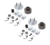 Gvvsjgdbis 2X Cloche d'embrayage RC Vitesse 14T Roulement d'embrayage Ressorts CôNe et Moteur Assemblage Volant Volant pour